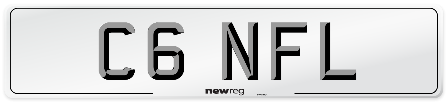 C6 NFL Number Plate from New Reg